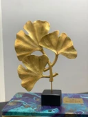 Dekoratif Kaideli Yaprak Yonca Biblo Modern Özel Tasarım Obje - 4