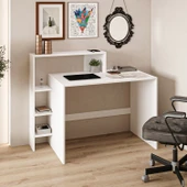 Amber Çalışma Masası – Raflı, Modern Bilgisayar Masası - 3