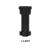 Kenzlife mobilya dolap kanepe ayağı ayarlı ayak siyah plastik 4 adet thumbnail 1