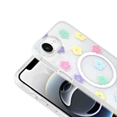 Apple iPhone 16E Kılıf M-Safe Şarj Özellikli Şeffaf Zore Folk Sert Kapak thumbnail 7