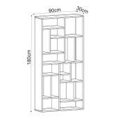 Nicola Kitaplık – 18 Raflı, Modern Kütüphane - 6