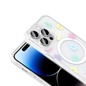 Apple iPhone 14 Pro Kılıf M-Safe Şarj Özellikli Şeffaf Zore Folk Sert Kapak thumbnail 8