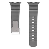 Apple Watch 10 46mm Zore KRD-145 Metal Tokalı Silikon Kordon - 6