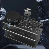 Xiaomi Redmi Note 14 Pro 4G Kılıf Magnetik Standlı Kamera Korumalı Zore Sürgülü Vega Kapak - 4