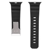 Apple Watch 42mm Zore KRD-145 Metal Tokalı Silikon Kordon - 10