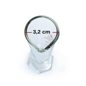 ACHEM 100ml Cam Mezür Uzun Form Kırmızı Skala - 4