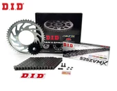 ZİNCİR DİŞLİ SETİ TRIUMPH BONNEVILLE T100 (865 cc)  (2006-2015) / TRIUMPH / BONNEVILLE T100 / 865cc / ZİNCİR: DID-525ZVM-X (Çelik)-104 / ÖN DİŞLİ: SUNSTAR (18T) / ARKA DİŞLİ: JT (43T) / 2006-2007-2008 - 1