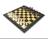 Star Polyester Kaplama Satranç Takımı Siyah 54X54 cm - 1