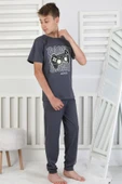 Gamer Console Desenli Kısa Kollu Erkek Çocuk Pijama Takımı thumbnail 6