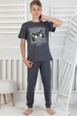 Gamer Console Desenli Kısa Kollu Erkek Çocuk Pijama Takımı thumbnail 4
