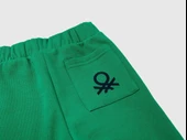 Erkek Bebek Gri-Yeşil Arka Cebi Logo Eşofman Altı - 3