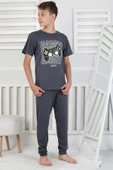 Gamer Console Desenli Kısa Kollu Erkek Çocuk Pijama Takımı thumbnail 2