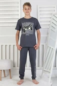 Gamer Console Desenli Kısa Kollu Erkek Çocuk Pijama Takımı thumbnail 1