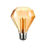 Ayt Ledx GD-95 Kırılmaz Gövde Diamond Elmas Kesim 4,5 Watt Amber Rustik Ampul Dekoratif Aydınlatma - 1