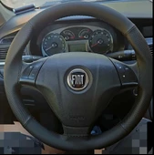 DİKİŞLİ DİREKSİYON KILIFI SİYAH DERİ NOKTALI DERİ SİYAH DİKİŞLİ FI.AT PUNTO LİNEA FİORİNO İÇİN thumbnail 1