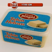Bingöl Sade Tahin Helvası 1700 g x 10 | Toptan Büyük Boy Paket - 1