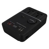 Ayt Olesson 1661 DC 12-24V 200W Oto Araç Power İnverter 2x Çakmak Girişi 2x Type-c 4x Usb 2x 220V Üniversal Priz - 4