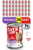 Cats Up Yaş Yetişkin Kedi Maması Tavuklu 415gr 36Lı - 1