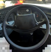 DİKİŞLİ DİREKSİYON KILIFI SİYAH DERİ SİYAH DİKİŞLİ SETRA OTOBÜS İÇİN thumbnail 1