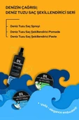 Black Red Saç Sea Salt Deniz Tuzu Saç Spreyi & Seal Salt Paste Saç Şekillendirici Mat Wax 2'li Set - 6