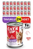 Cats Up Yaş Yetişkin Kedi Maması Tavuklu 415gr 24Lü thumbnail 1