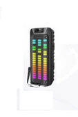 1852 Taşınabilir Rgb Ledli Bluetooth Hoparlör Usb-tf Siyah - 1