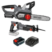 Kraftixx by Einhell Akülü Ağaç Kesme ve Tilki Kuyruğu Set 2x3 Amper - 1