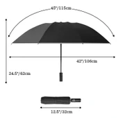 Eleven Market 10 Telli Lüx Premıyum Siyah Tam Otomatik Şemsiye thumbnail 5
