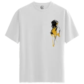 Yellow Glance - %100 Pamuklu Kadın Beyaz Tişört - Premium Quality thumbnail 1