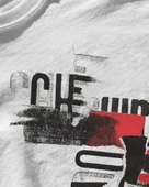 Erkek Beyaz Relaxed Fit %100 Pamuk Tişört – Büyük Çapraz Drip Grafiti & Tipografi Baskılı thumbnail 3