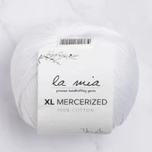 La Mia XL Mercerized Beyaz El Örgü İpi - 2 - 33759 - 1