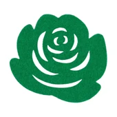 La Mia 10 lu Fıstık Yeşili Gül Bardak Altlığı - M5 - 1