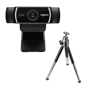 Logıtech 960-001088, C922, Pro Strem 1080p/30 Fps, Otomatik Işık Düzeltimi, Dahili Çift Mikrofonlu, Full Hd, Webcam - 1