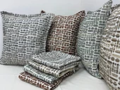 NİVEMESHOME ELYAF DOLGULU KIRLENT 45X45 LİSA 01 KİREMİT - 1