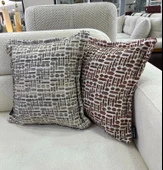 NİVEMESHOME ELYAF DOLGULU KIRLENT 45X45 LİSA 01 KİREMİT - 2