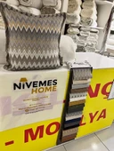 NİVEMESHOME BORAN 01 (45X45) ELYAF DOLGULU KIRLENT - 5