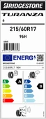 Bridgestone 215/60R17 96H Turanza 6 A-B-67 Yaz Suv Lastiği (Üretim Yılı: 2025) - 2
