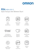 Omron Rs4 Hem-6181-e Sensörlü 60 Hafızalı Bilekten Tansiyon Aleti - 3