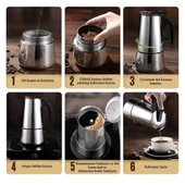Espresso Maker (Moka Pot) 9 Fincan thumbnail 2