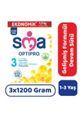 SMA Optipro 3 Devam Sütü 1200 gr 3 Adet thumbnail 1