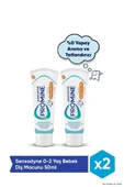 Sensodyne Promine 0-2 Yaş Bebekler İçin Yapay Aroma&Tatlandırıcı İçermeyen Diş Macunu 50ml x 2 Adet - 1