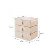 Piev Çok Amaçlı Bölmeli İç Çamaşırı Çorap Bebek Kıyafeti Çekmeceli Düzenleyici Organizer thumbnail 3