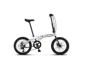 ÜMİT 2037 FOLDING-2D KATLANIR BİSİKLET 20 JANT 6 VİTES WHİTE SİLVER RED - 1
