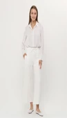 Oslo Belden Bağlamalı Lastikli Pantolon - (38-46) - 71126 - Krem thumbnail 1