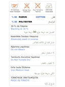 Fermuarlı Kapşonlu Dantel Desenli Tunik Pantolon İkili Spor Takım - (38-46) - 71158 - Krem thumbnail 8