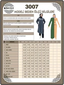 Atlas Kapşonlu Uzun Sade Basic Sweatshirt - 03007-1.005 - Haki thumbnail 10