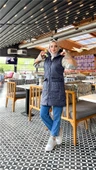 Ahenk Kapitone Cepli Kolsuz Yelek - (38-46) - 71152 - Lacivert - 4