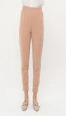 Step Paçası Manşetli Beli Lastikli Pantolon - (38-46) - 71125 - Bej thumbnail 4