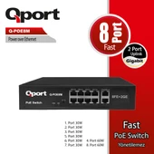 QPORT Q-POE8M 8 PORT 10/100 + 2 PORT 10/100/1000 U - 1