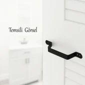 Mat Siyah Renk Metal El Tutamagı (4 Adet) Çekme Kolu Kapı Tutma Kulbu 17 cm Kulp Kapı Tutamağı Kulbu thumbnail 4